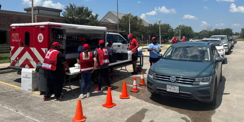 The Salvation Army's EDS teams are coordinating mass feeding operations as Hurricane Beryl continues to impact the southern coast of Texas 