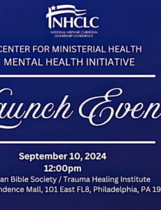 NHCLC is proud to announce a milestone in American religious history with the launch of its pioneering Mental Health Initiative.