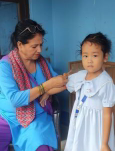 The Hope for Children Center in the Itahari Diocese of Nepal recently organized a free malnutrition screening for children.