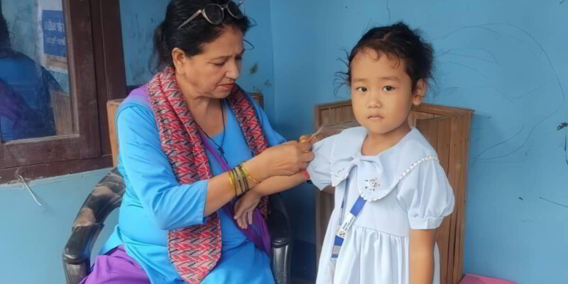 The Hope for Children Center in the Itahari Diocese of Nepal recently organized a free malnutrition screening for children.