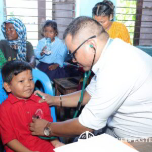 On August 30, 2024, the Hope for Children Birtamod Center successfully organized a free medical camp for children and residents.