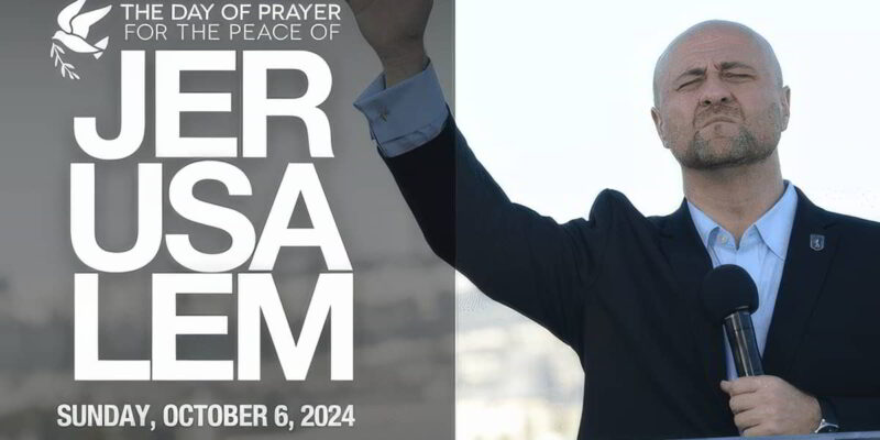 The Day of Prayer for the Peace of Jerusalem (daytopray.com) will celebrate 20 years of standing in united prayer for Israel.