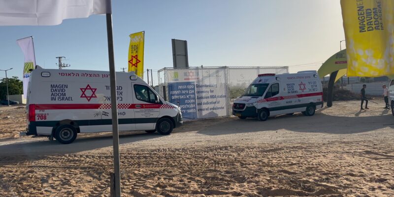 Samaritan’s Purse President Franklin Graham was in Israel to dedicate two armored ambulances in a ceremony with Magen David Adom.