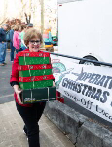 Samaritan's Purse delivers these shoebox gifts to boys and girls through its project, Operation Christmas Child.