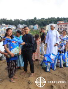 The Believers Eastern Church Archdiocese of Kathmandu stepped forward to provide much-needed relief to those affected in Lalitpur.