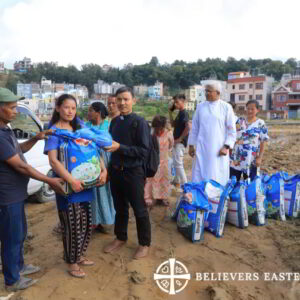 The Believers Eastern Church Archdiocese of Kathmandu stepped forward to provide much-needed relief to those affected in Lalitpur.