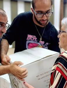 Jewish Holocaust survivor asks why does an Arab bring food to Jews, shocked at the inclusive aid effort aimed to 'bless Israel'