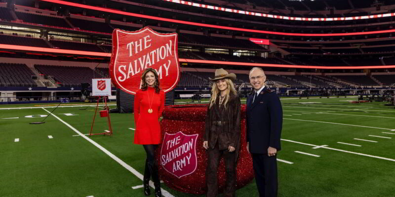 The Salvation Army's Annual Red Kettle Campaign Launches With the Help of the Dallas Cowboys, Country Star Lainey Wilson, and Special Guest