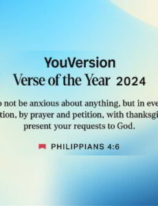 Reflecting this trend, the YouVersion Verse of the Year is seeing more people seek God through His Word and in prayer.